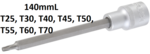 Bit Socket length 140 mm 12.5 mm (1/2) Drive T-Star (for Torx)