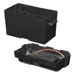 Battery box 35x18x20cm 2x USB - 1x 12V socket - Voltmeter
