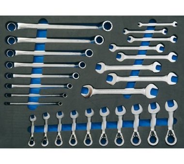 Double Open End Spanner, Double Ring Spanner, Ratchet Wrench 26 pcs