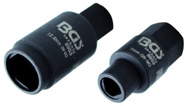 3-pt. Sockets for Injection Pumps, 7 & 12.6 mm