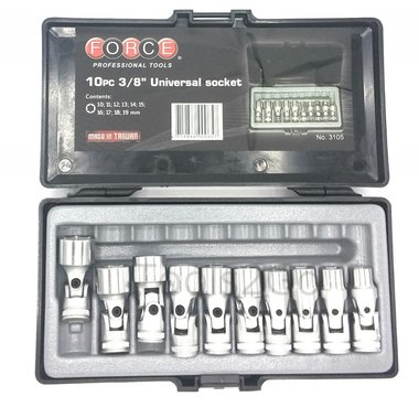 3/8 Universal socket set 10pc