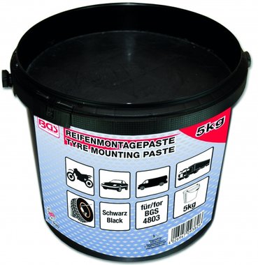 Tire Mounting Paste, black, 5 kg bucket